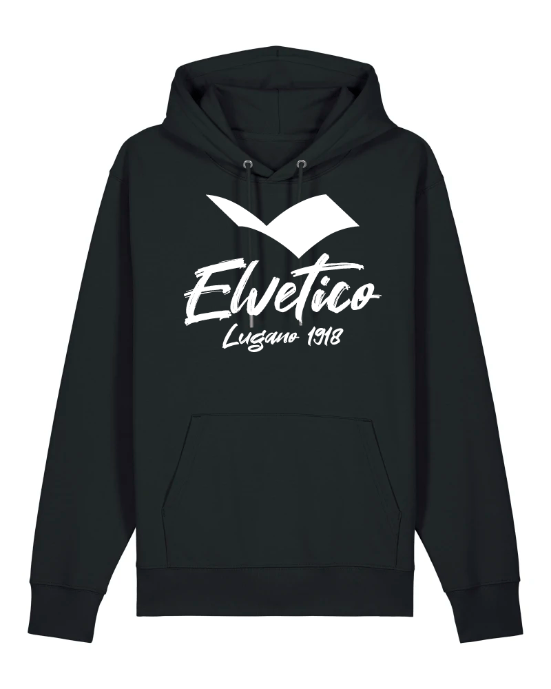Felpa con cappuccio "Elvetico Lugano 1918" UNISEX