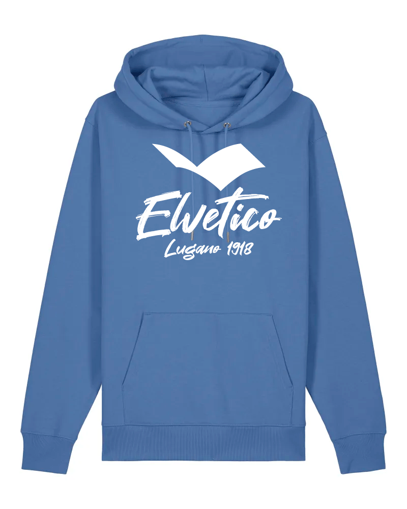 Felpa con cappuccio "Elvetico Lugano 1918" UNISEX