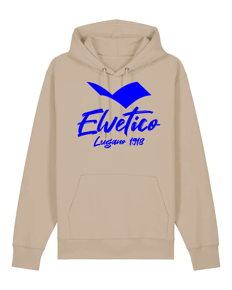 Felpa con cappuccio "Elvetico Lugano 1918" UNISEX