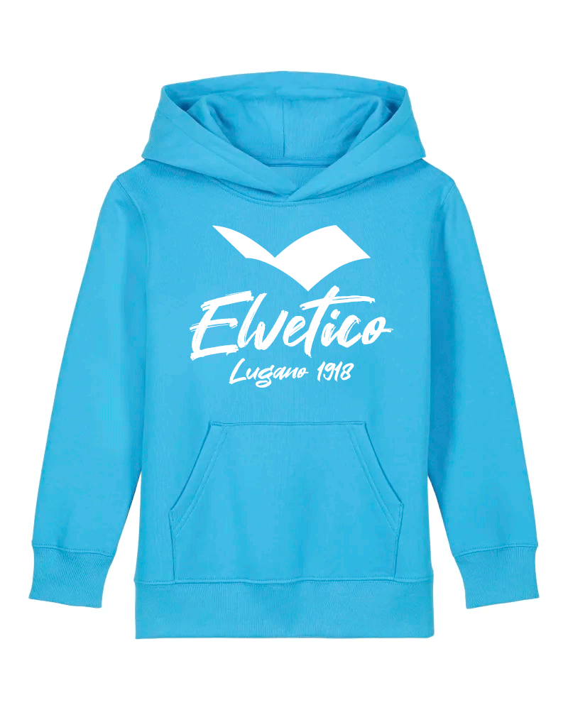 Felpa con cappuccio "Elvetico Lugano 1918" BIMBO