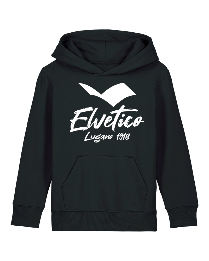 Felpa con cappuccio "Elvetico Lugano 1918" BIMBO