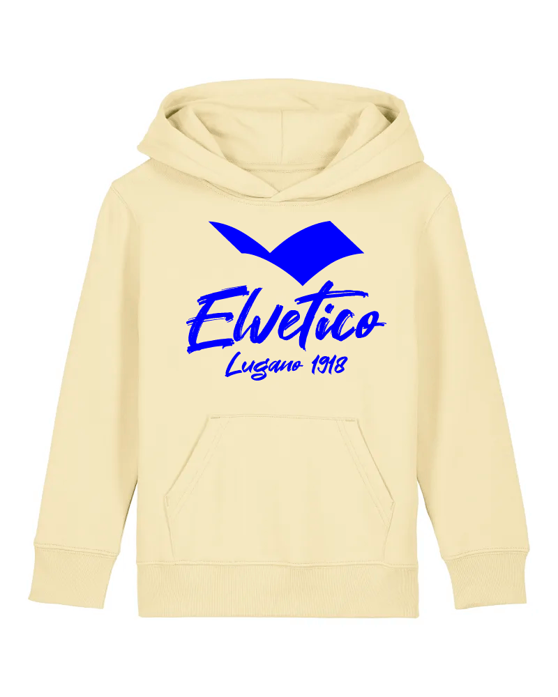 Felpa con cappuccio "Elvetico Lugano 1918" BIMBO