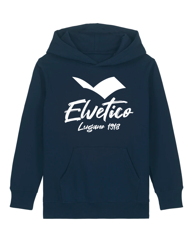 Felpa con cappuccio "Elvetico Lugano 1918" BIMBO