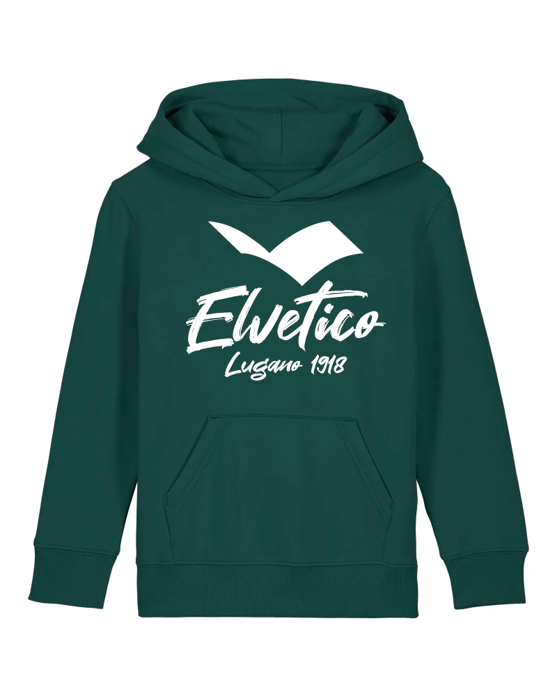 Felpa con cappuccio "Elvetico Lugano 1918" BIMBO