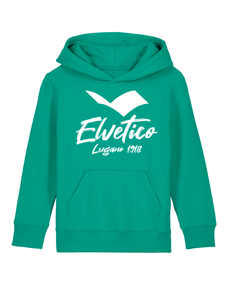 Felpa con cappuccio "Elvetico Lugano 1918" BIMBO