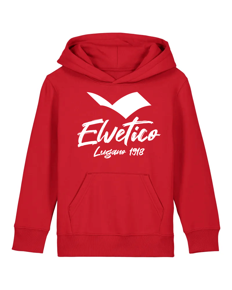 Felpa con cappuccio "Elvetico Lugano 1918" BIMBO
