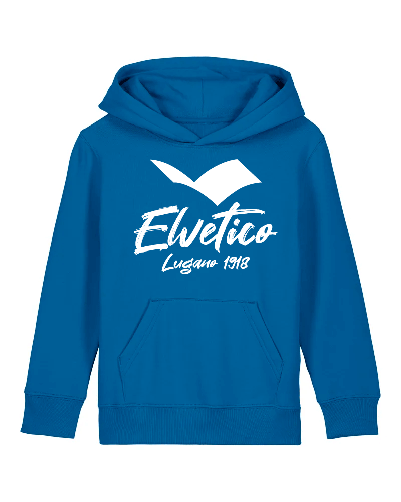 Felpa con cappuccio "Elvetico Lugano 1918" BIMBO