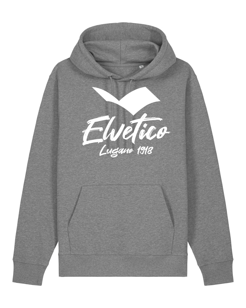 Felpa con cappuccio "Elvetico Lugano 1918" UNISEX