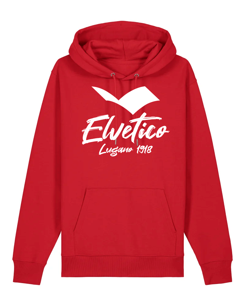 Felpa con cappuccio "Elvetico Lugano 1918" UNISEX