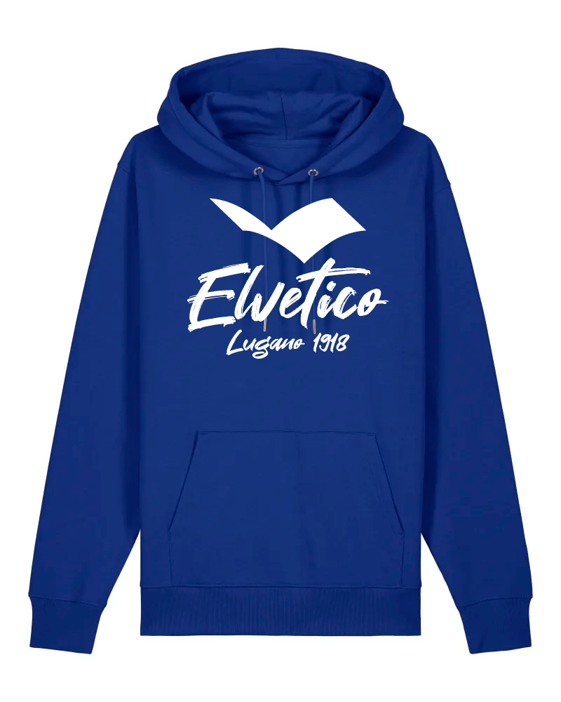 Felpa con cappuccio "Elvetico Lugano 1918" UNISEX